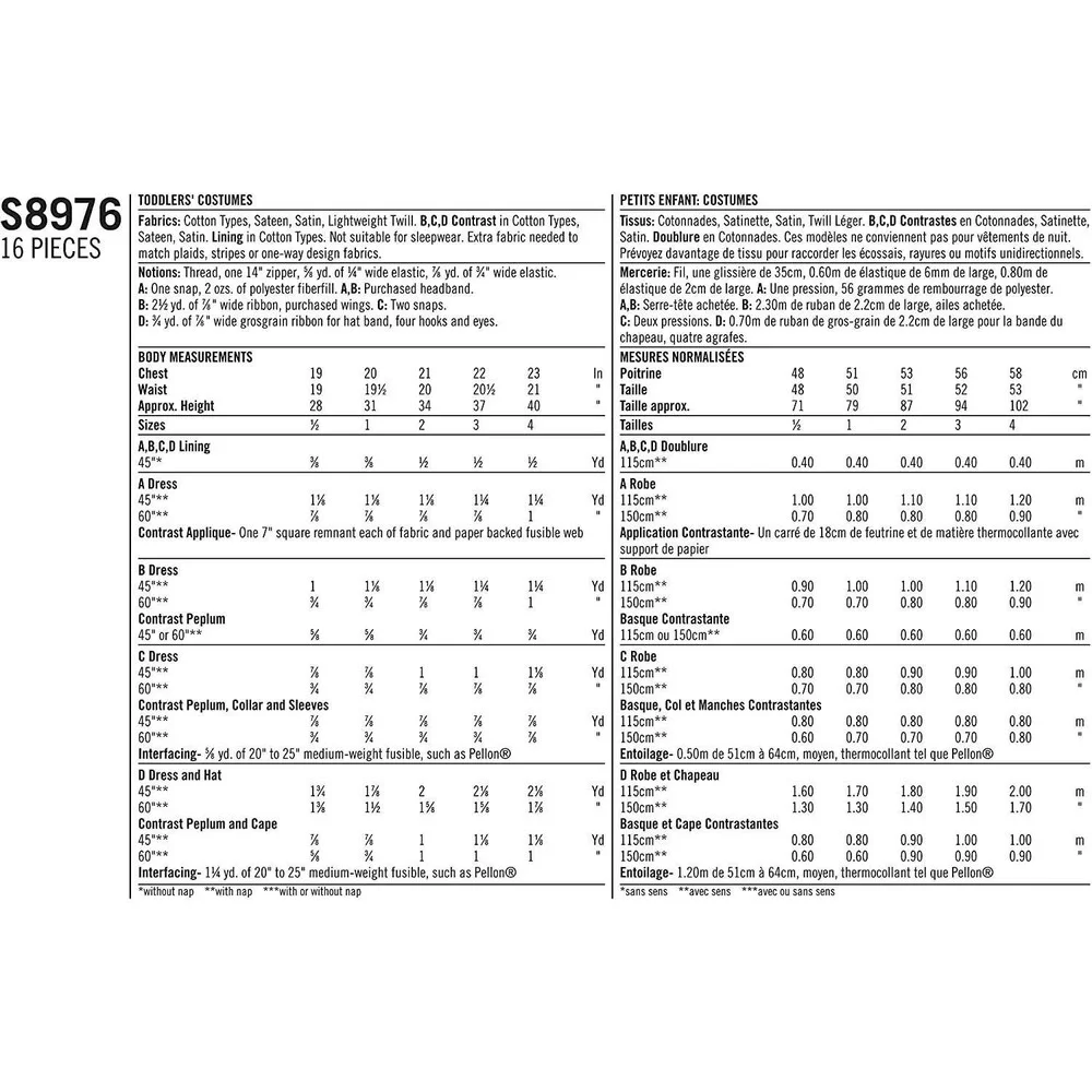 Simplicity sewing pattern